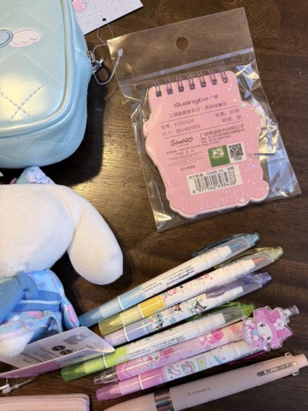 Sanrio Bundle FREE SHIPPING Pens, Plush, Pouches, Stickers, Character Variety - Picture 8 of 11
